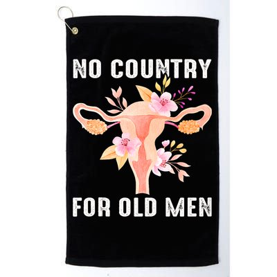 No Country For Old Men Floral Uterus Golf Towel