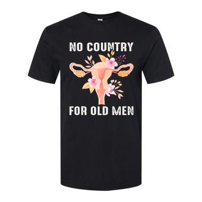 No Country For Old Men Floral Uterus Softstyle CVC T-Shirt