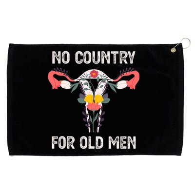 No Country For Old Men Funny Floral Vagina Uterus Grommeted Golf Towel