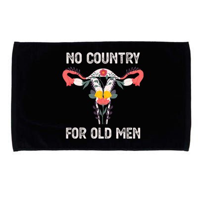 No Country For Old Men Funny Floral Vagina Uterus Microfiber Hand Towel