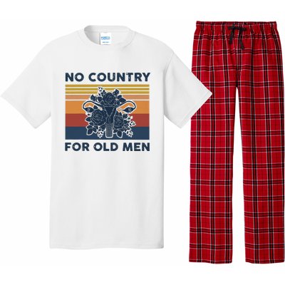 No Country For Old Men Uterus Feminist Women Rights Vintage Pajama Set