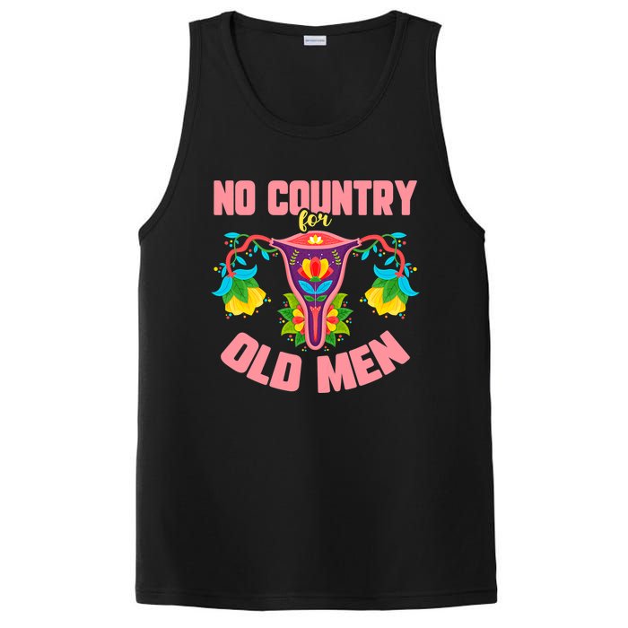 No Country For Old Men My Uterus Womens Rights Feminist PosiCharge Competitor Tank