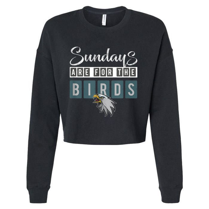 New Classic Fly Eagles Fly Birds Lovers Cropped Pullover Crew