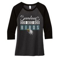 New Classic Fly Eagles Fly Birds Lovers Women's Tri-Blend 3/4-Sleeve Raglan Shirt