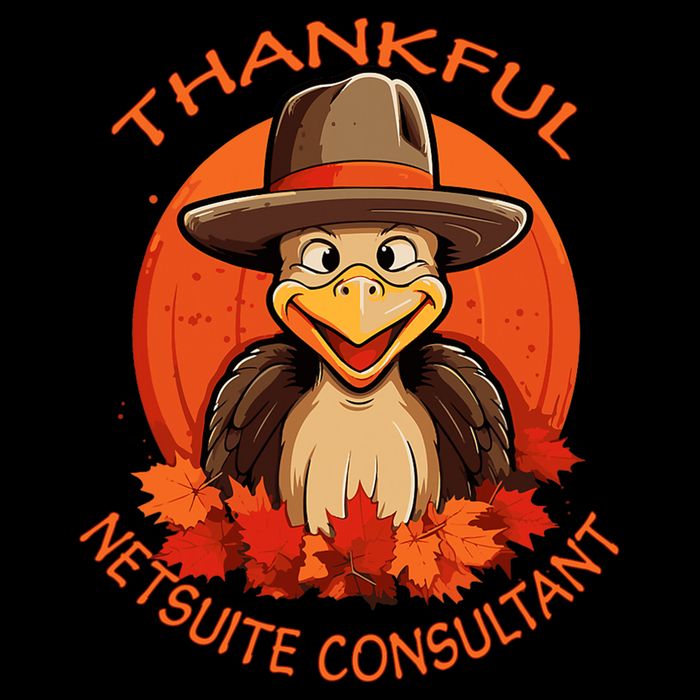 Netsuite Consultant Funny Thanksgiving Turkey & Fall Apron