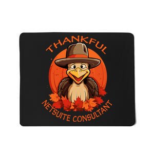 Netsuite Consultant Funny Thanksgiving Turkey & Fall Mousepad