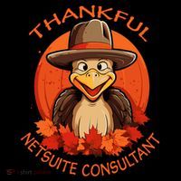 Netsuite Consultant Funny Thanksgiving Turkey & Fall Short Acrylic Beanie