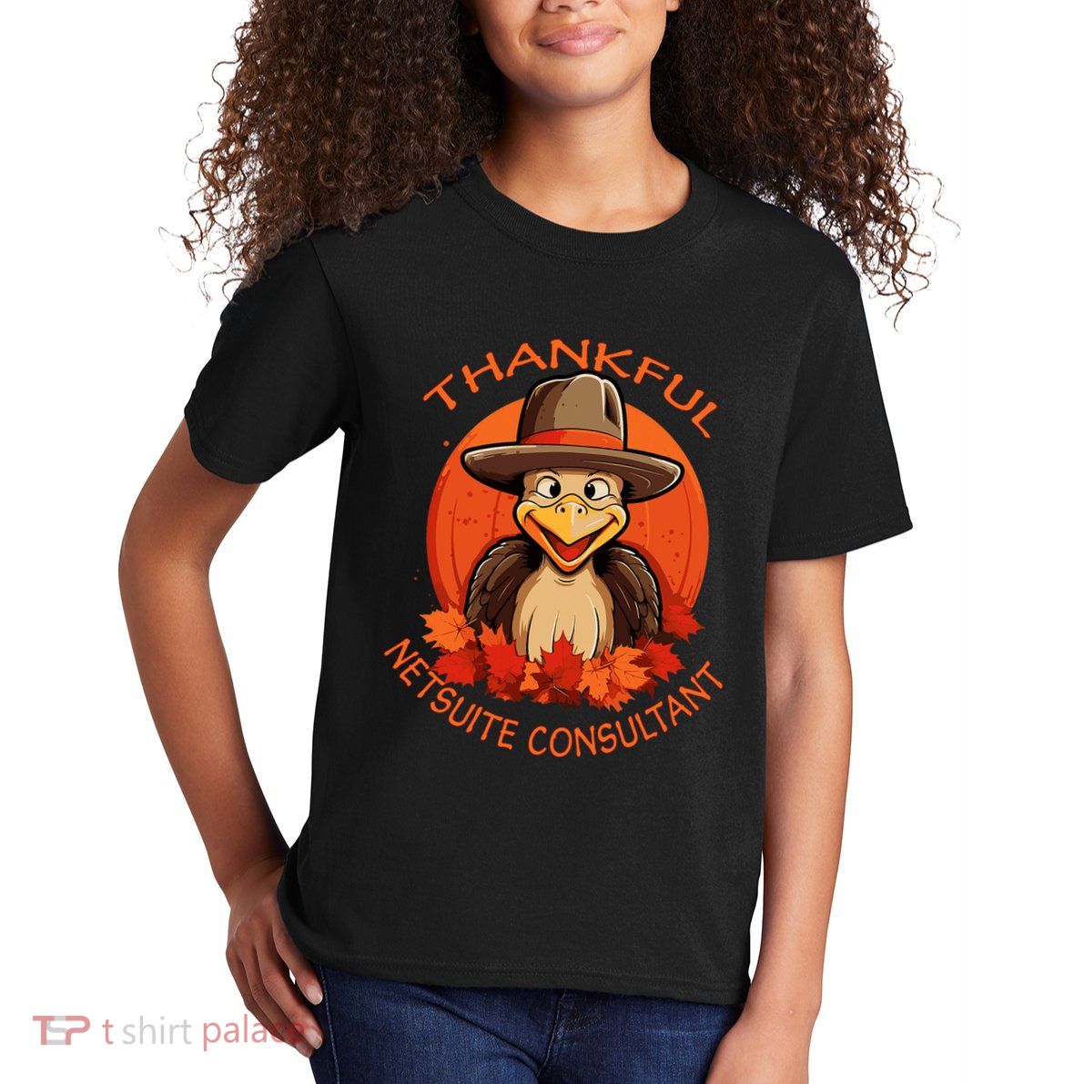 Netsuite Consultant Funny Thanksgiving Turkey & Fall Kids T-Shirt