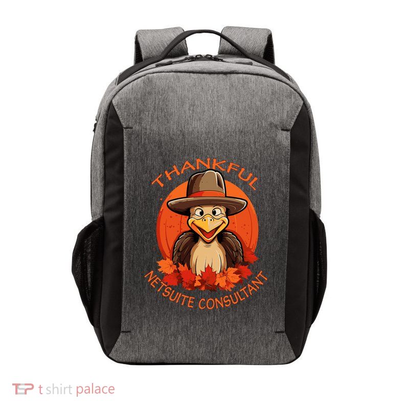 Netsuite Consultant Funny Thanksgiving Turkey & Fall Vector Backpack