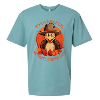 Netsuite Consultant Funny Thanksgiving Turkey & Fall Sueded Cloud Jersey T-Shirt