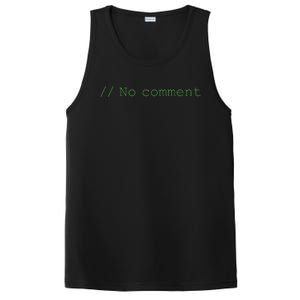 No Comment Funny Programmer PosiCharge Competitor Tank