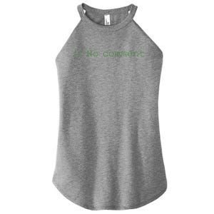 No Comment Funny Programmer Women's Perfect Tri Rocker Tank