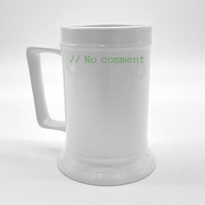 No Comment Funny Programmer Beer Stein