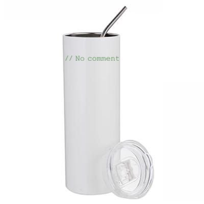 No Comment Funny Programmer Stainless Steel Tumbler