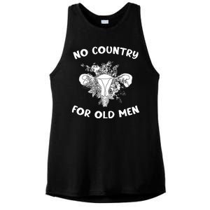 No Country For Old Men Uterus Feminist Women Rights Ladies PosiCharge Tri-Blend Wicking Tank