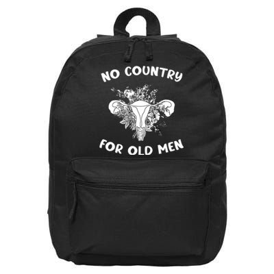 No Country For Old Men Uterus Feminist Women Rights 16 in Basic Backpack