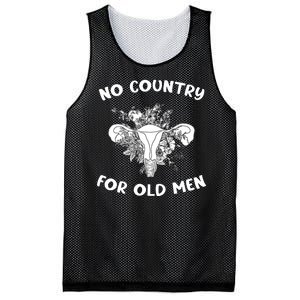 No Country For Old Men Uterus Feminist Women Rights Mesh Reversible Basketball Jersey Tank