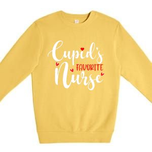 Nurse Cupids Favorite Nurse Valentines Day Funny Gift Premium Crewneck Sweatshirt