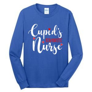 Nurse Cupids Favorite Nurse Valentines Day Funny Gift Tall Long Sleeve T-Shirt