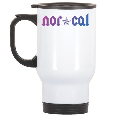 Northern California Funny Gift Hella Norcal Funny Gift Nor Cal Gift Stainless Steel Travel Mug