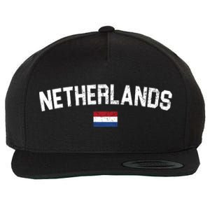 Netherlands Country Flag Logo Wool Snapback Cap