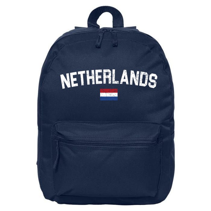 Netherlands Country Flag Logo 16 in Basic Backpack