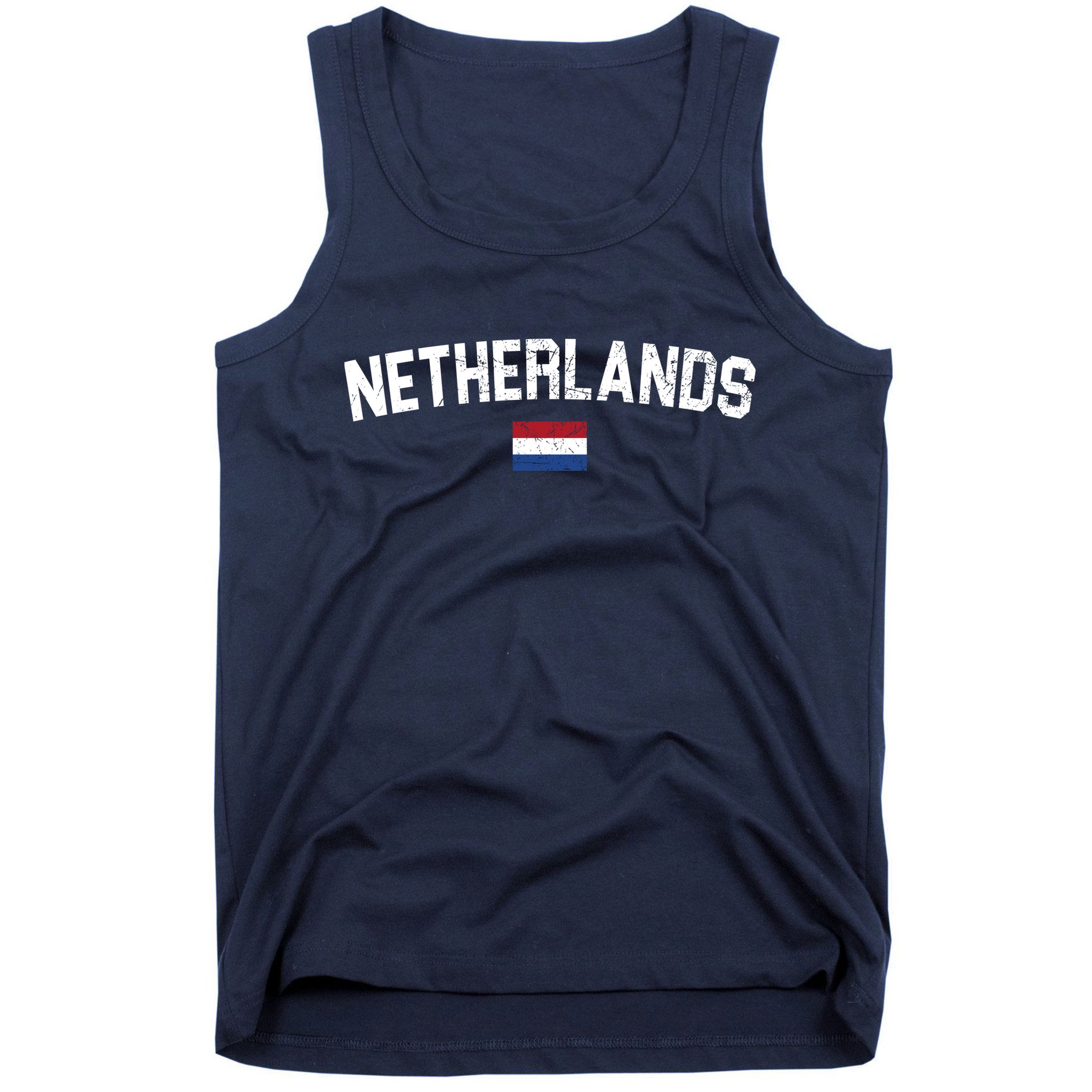 Netherlands Country Flag Logo Tank Top
