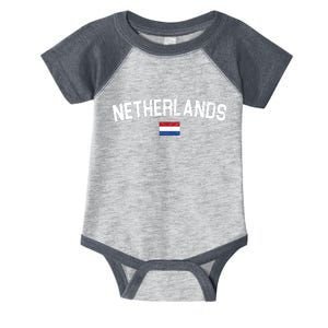 Netherlands Country Flag Logo Infant Baby Jersey Bodysuit