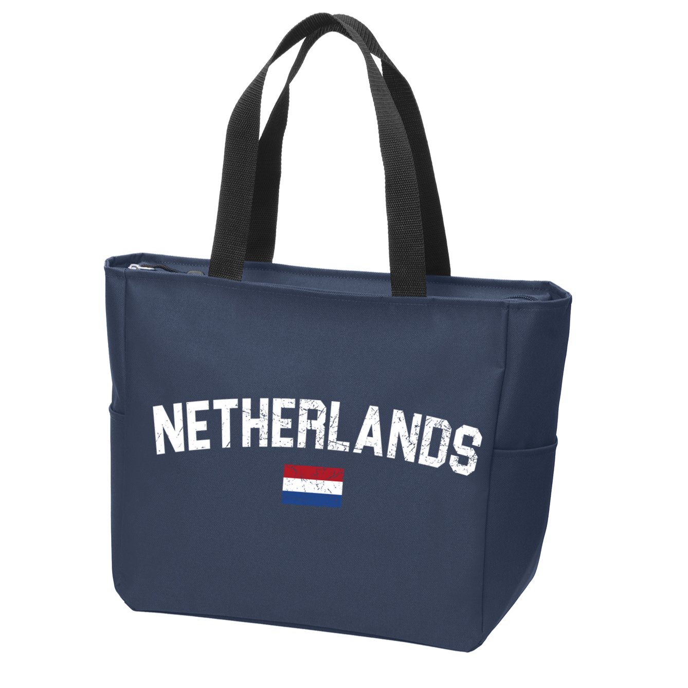 Netherlands Country Flag Logo Zip Tote Bag