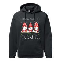 Nurse Christmas Gnome Cool Picu Nurse Christmas Lights Performance Fleece Hoodie