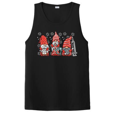 Nurse Christmas Gnomes Cute Xmas Scrub Top For Nurses Women PosiCharge Competitor Tank