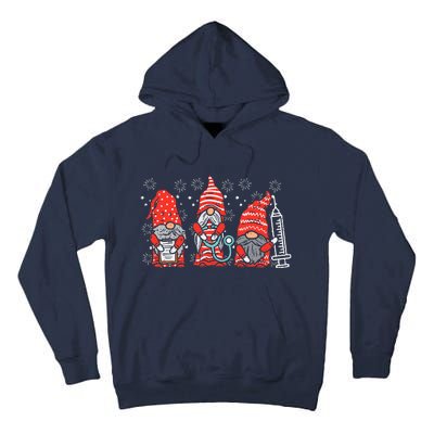 Nurse Christmas Gnomes Cute Xmas Nurses Tall Hoodie