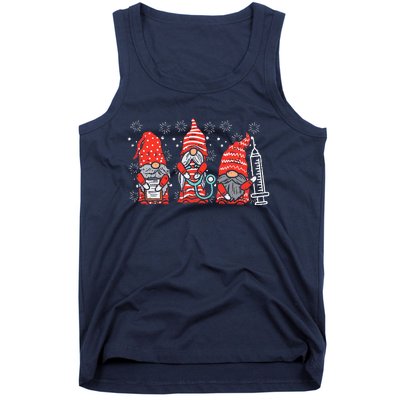 Nurse Christmas Gnomes Cute Xmas Nurses Tank Top