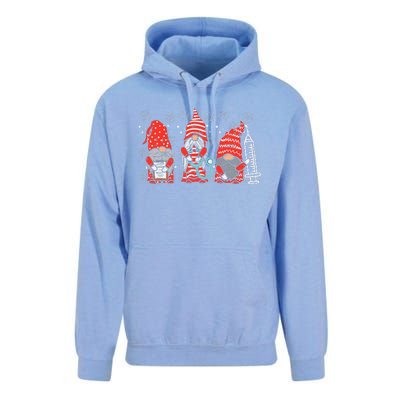 Nurse Christmas Gnomes Cute Xmas Nurses Unisex Surf Hoodie