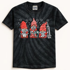 Nurse Christmas Gnomes Cute Xmas Scrub Top For Nurses Women Kids Tie-Dye T-Shirt