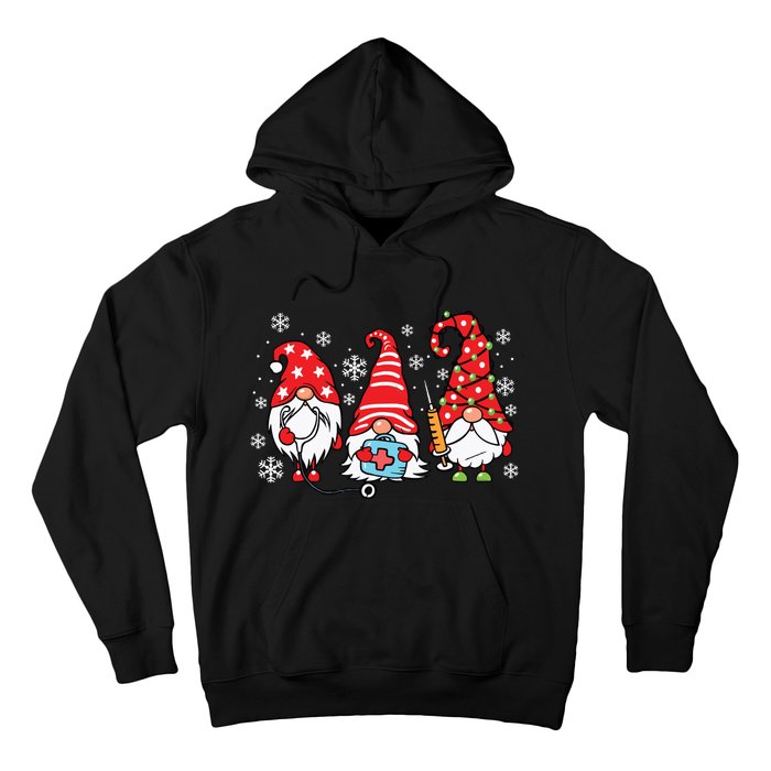 Nurse Christmas Gnomes Xmas Scrub Top Er Rn Nursing Gnomies Hoodie