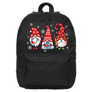 Nurse Christmas Gnomes Xmas Scrub Top Er Rn Nursing Gnomies 16 in Basic Backpack