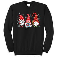 Nurse Christmas Gnomes Xmas Scrub Top Er Rn Nursing Gnomies Tall Sweatshirt