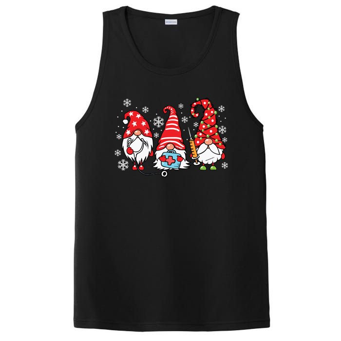 Nurse Christmas Gnomes Xmas Scrub Top Er Rn Nursing Gnomies PosiCharge Competitor Tank