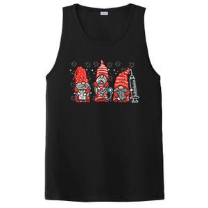 Nurse Christmas Gnomes Cute Xmas Scrub Top For Nurses PosiCharge Competitor Tank