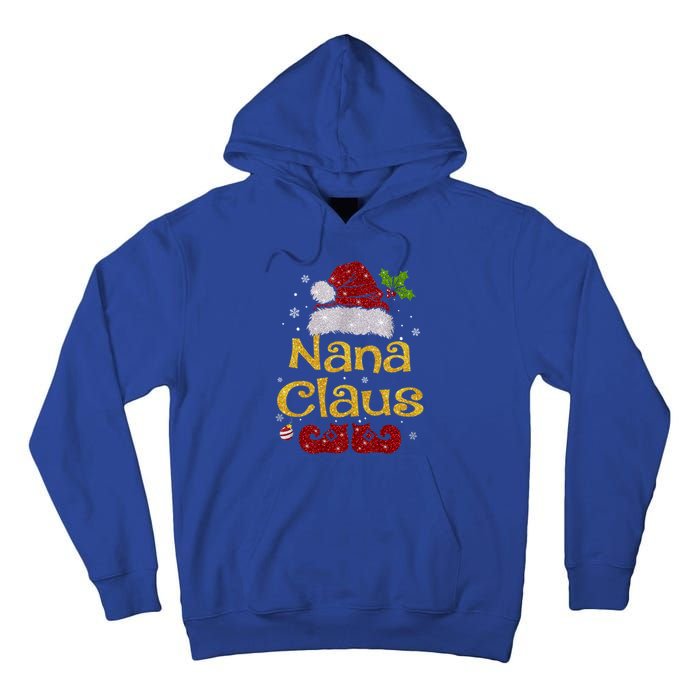 Nana Claus Gift Christmas Pajama Family Matching Xmas Gift Tall Hoodie