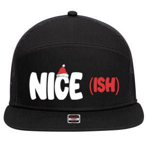 Niceish Cool Gift Funny Matching Christmas Family Xmas Cool Gift 7 Panel Mesh Trucker Snapback Hat