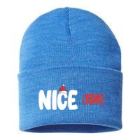 Niceish Cool Gift Funny Matching Christmas Family Xmas Cool Gift Sustainable Knit Beanie