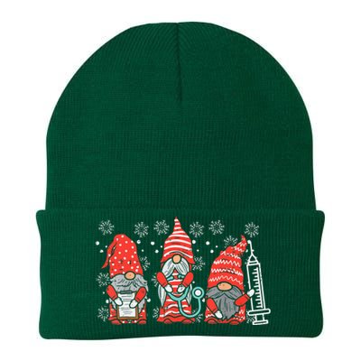 Nurse Christmas Gnomes Cute Nurses Xmas Pajamas PJs Women TShirt Knit Cap Winter Beanie