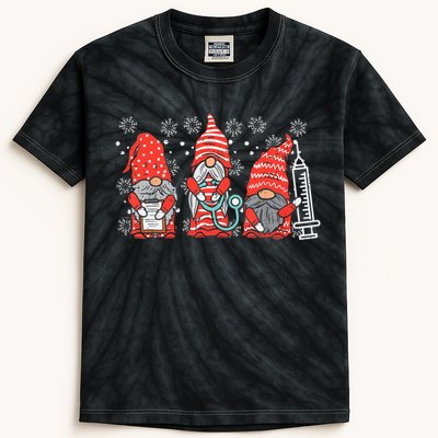 Nurse Christmas Gnomes Cute Nurses Xmas Pajamas PJs Women TShirt Kids Tie-Dye T-Shirt