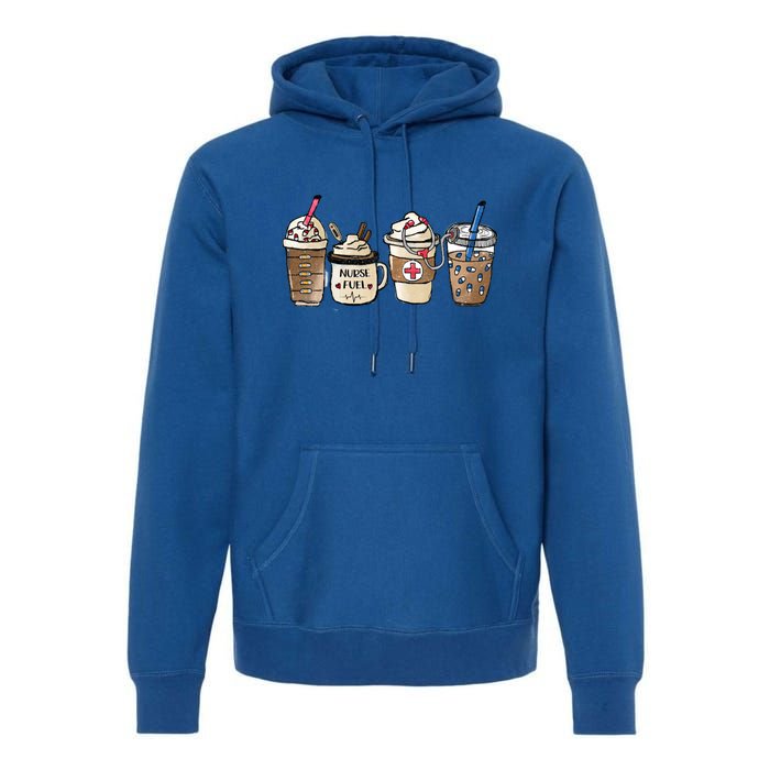 Nurse Coffee Great Gift Nurse Fuel Rn Lpn Cna Nursing School Grad Cute Gift Premium Hoodie