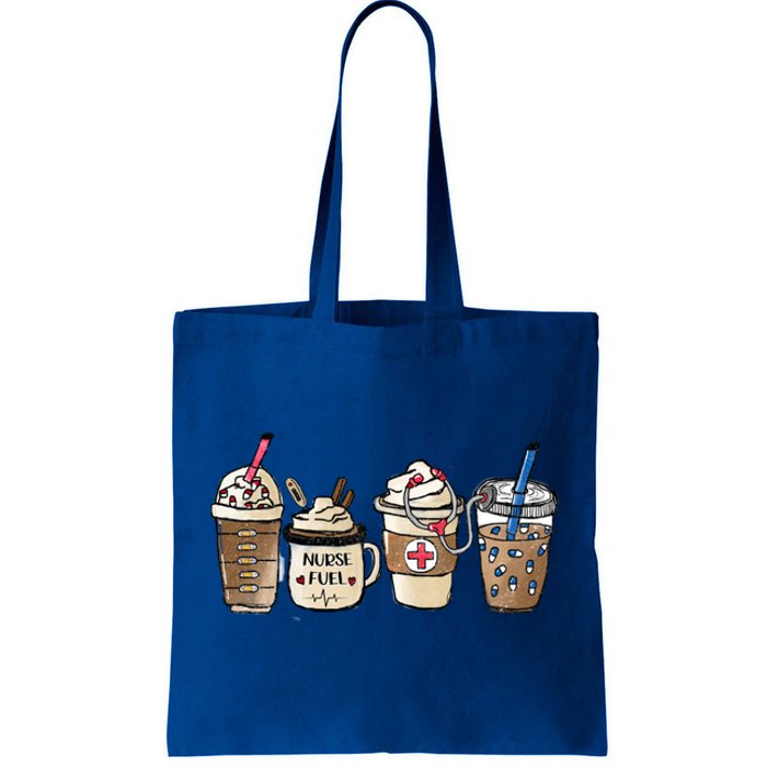 Nurse Coffee Great Gift Nurse Fuel Rn Lpn Cna Nursing School Grad Cute Gift Tote Bag