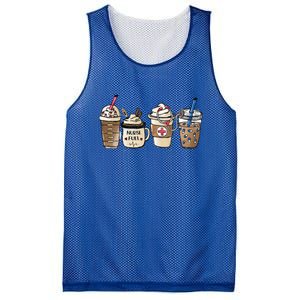 Nurse Coffee Great Gift Nurse Fuel Rn Lpn Cna Nursing School Grad Cute Gift Mesh Reversible Basketball Jersey Tank