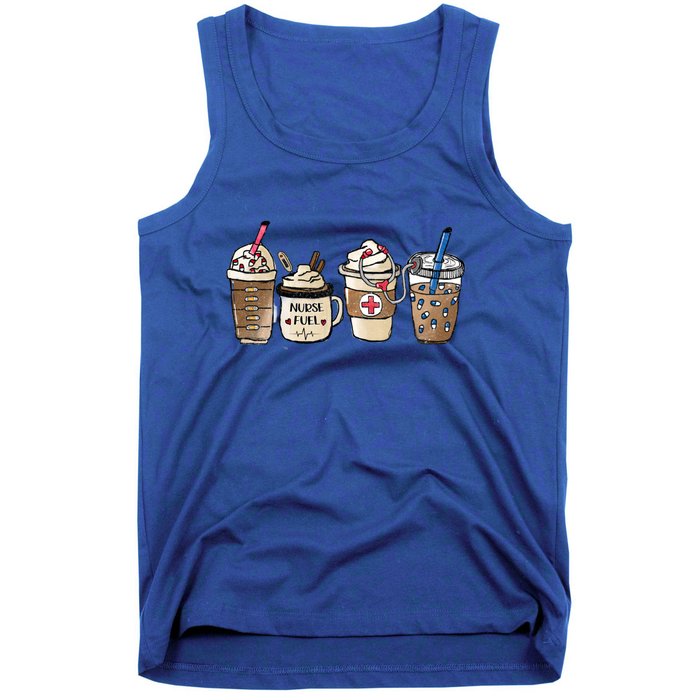 Nurse Coffee Great Gift Nurse Fuel Rn Lpn Cna Nursing School Grad Cute Gift Tank Top