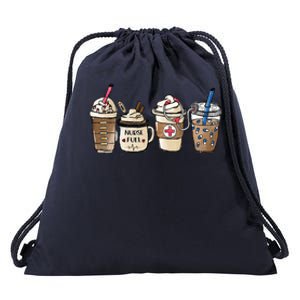 Nurse Coffee Great Gift Nurse Fuel Rn Lpn Cna Nursing School Grad Cute Gift Drawstring Bag